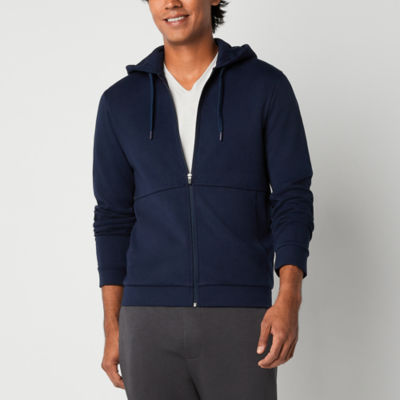 Stylus Mens Full Zip Long Sleeve Fleece Hoodie