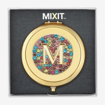 Mixit Gold Tone Gold Tone Mirrored Compact Mirror