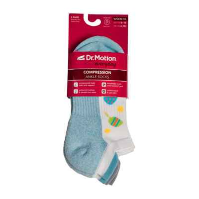 Dr.Motion Compression 2 Pair Low Cut Socks Womens