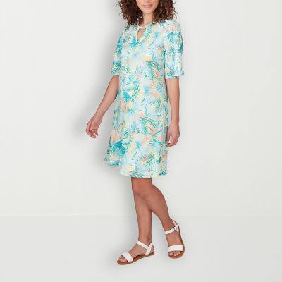 Larky Lark Womens Short Sleeve A-Line Dress