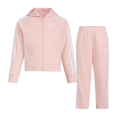 adidas Toddler Girls 2-pc. Fleece Pant Set