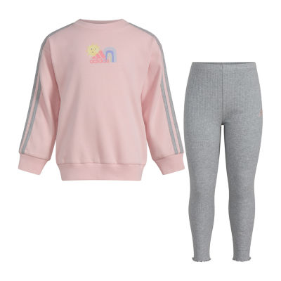 adidas Little Girls 2-pc. Legging Set