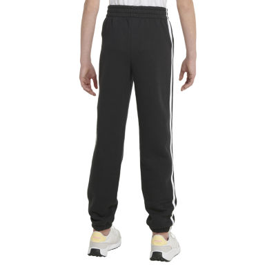 adidas Big Girls Drawstring Waist Mid Rise Cuffed Fleece Jogger Pant