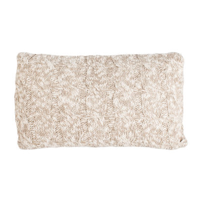 Safavieh Chunky Knit Rectangular Throw Pillow