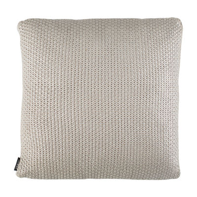 Safavieh Tickled Grey Knit Square Throw Pillow