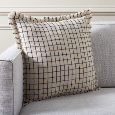 Safavieh Raie Linen Square Throw Pillow