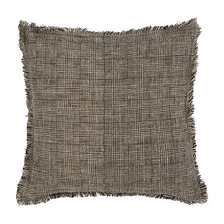 Safavieh Inara Linen Square Throw Pillow, One Size, Black