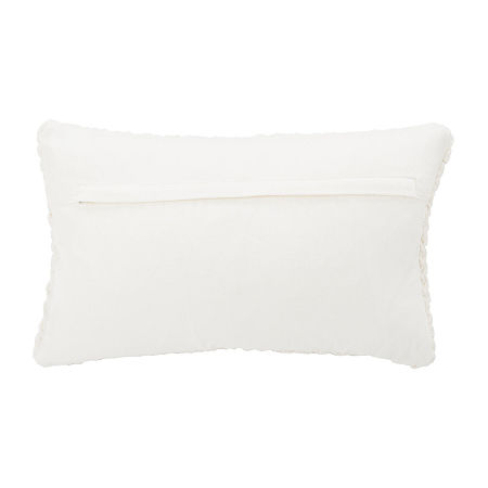 Safavieh Abella Rectangular Throw Pillow, One Size, White