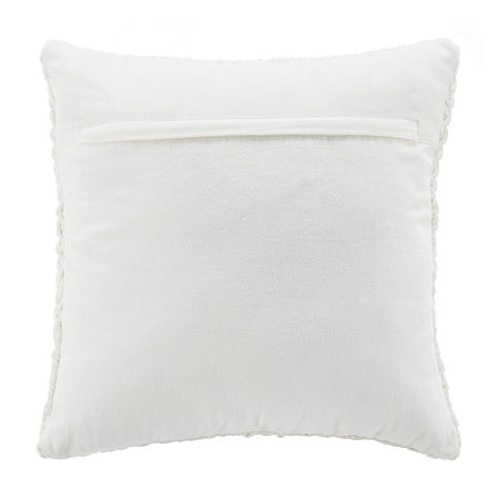 Safavieh Abella Square Throw Pillow, One Size, White