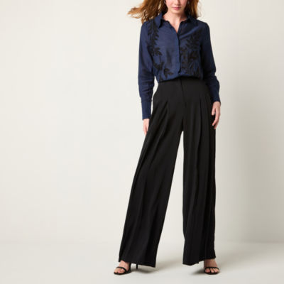 Worthington Womens Wide Leg Palazzo Pant