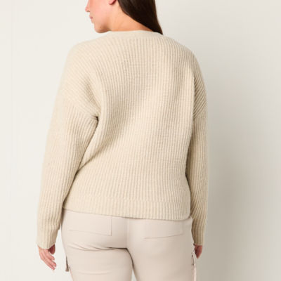 Stylus Womens Long Sleeve Pullover Sweater