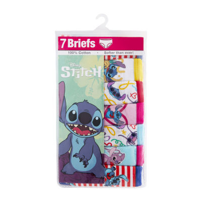 Little & Big Girls Stitch 7 Pack Brief Panty