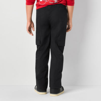 Thereabouts Little & Big Boys Pull-On Straight Cargo Pant