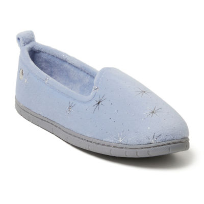 Dearfoams Rachel Velour Closed Back Womens Slip-On Slippers