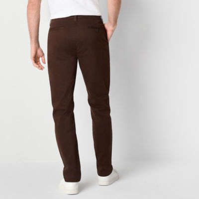 mutual weave Standard Chino Mens Slim Fit Flat Front Pant