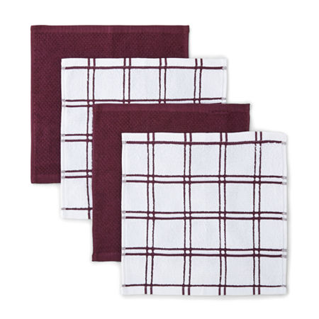 Cooks 4-pk. Dish Cloth, One Size, Purple