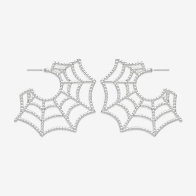 Mixit Halloween Web Womens Drop Earrings