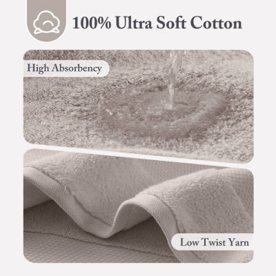 Madison Park Signature Turkish Oversized Cotton Solid 6-pc. Solid Bath Towel Set