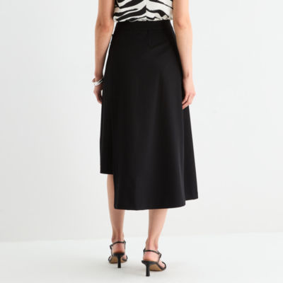 Worthington Womens Asymmetrical Skirt