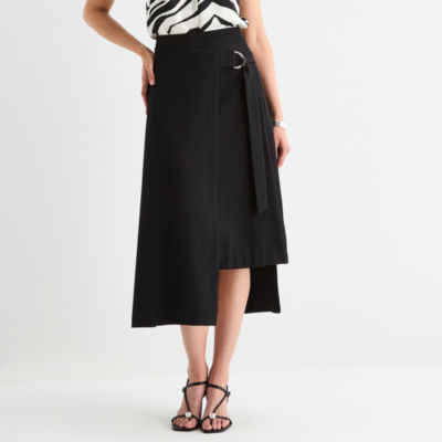 Worthington Womens Asymmetrical Skirt