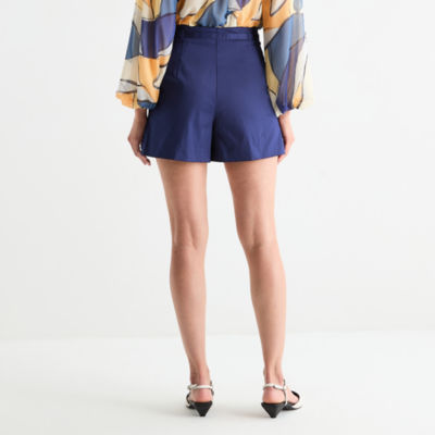 Worthington Womens High Rise Belted Short