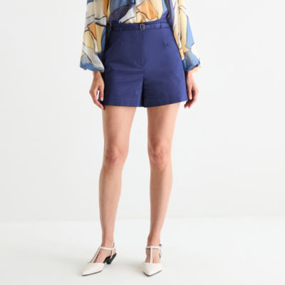 Worthington Womens High Rise Belted Short