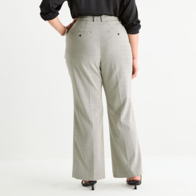 Worthington Plus Womens High-Rise Modern Trouser
