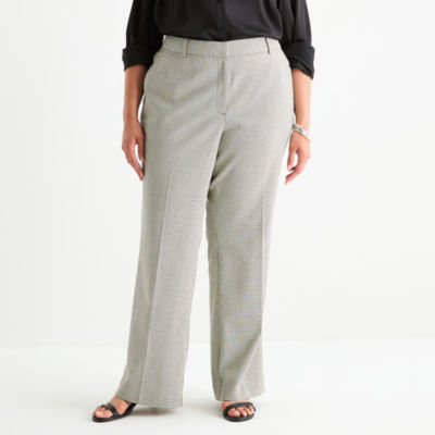 Worthington Plus Womens High-Rise Modern Trouser