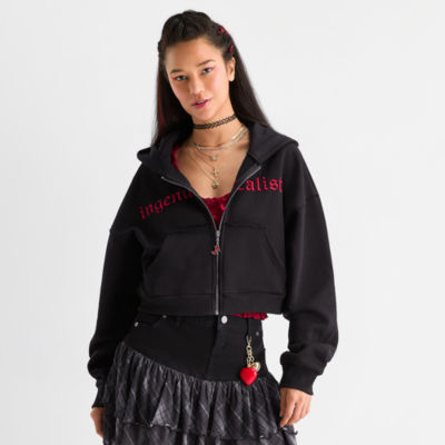 Joaquina for JCPenney Womens Long Sleeve Juniors Hoodie