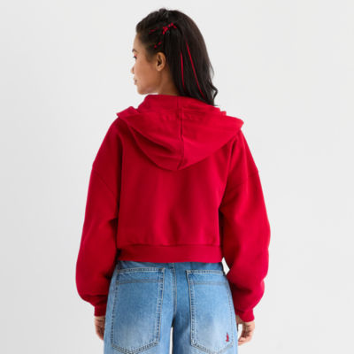 Joaquina for JCPenney Womens Long Sleeve Juniors Hoodie