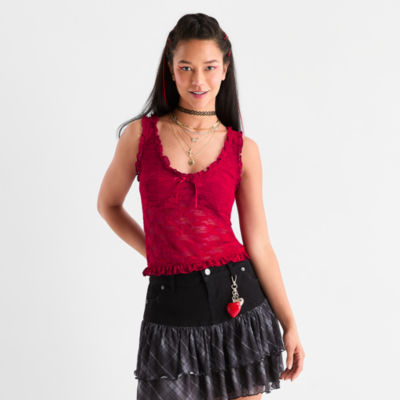 Joaquina for JCPenney Womens-Juniors V Neck Tank Top