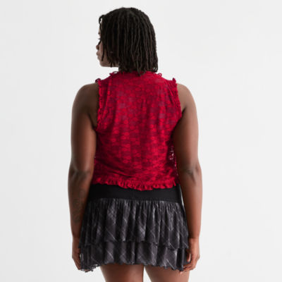 Joaquina for JCPenney Womens-Juniors Plus V Neck Tank Top