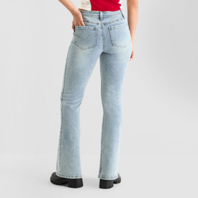 Joaquina for JCPenney Womens Juniors Low Rise Flare Leg Jean