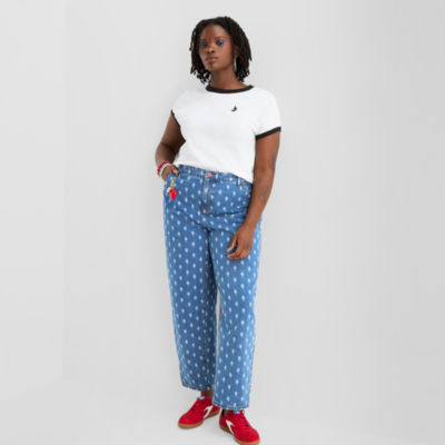 Joaquina for JCPenney Womens Juniors Plus Low Rise Jean