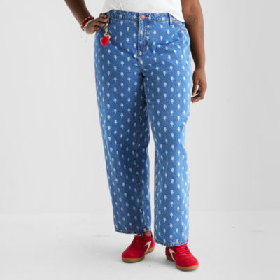 Joaquina for JCPenney Womens Juniors Plus Low Rise Jean