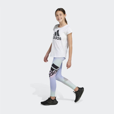 adidas Big Kid Girls Mid Rise Active Full Length Leggings
