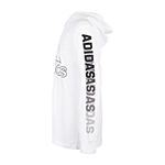 adidas Big Boys Hooded Long Sleeve Graphic T-Shirt