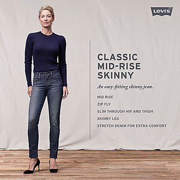 Levi's® Classic Mid Rise Skinny Jean, Color: Show Blue Tune - JCPenney