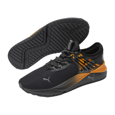 PUMA Pacer Future Ultra Mens Running Shoes, Color Black Gray Orange