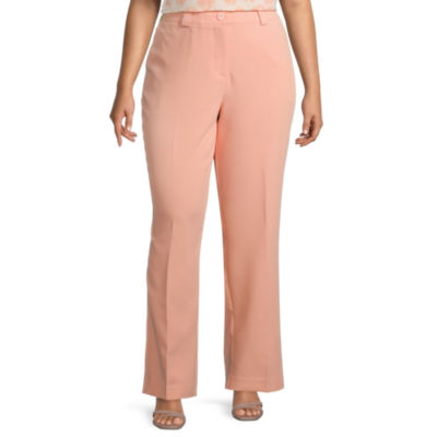 Worthington Plus Womens Modern Straight Trouser JCPenney