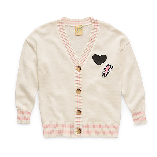 Thereabouts Little & Big Girls Long Sleeve Cardigan