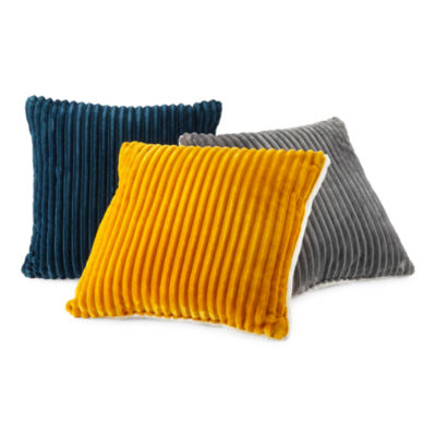 Home Expressions Ribbed Plush Square Throw Pillow JCPenney