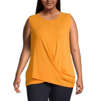 liz claiborne womens round neck sleeveless blouse