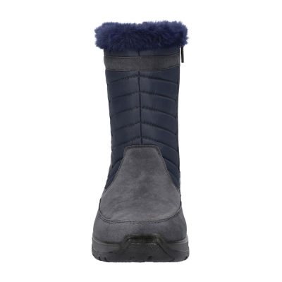 Easy Street Womens Frazer Slip Resistant Flat Heel Winter Boots