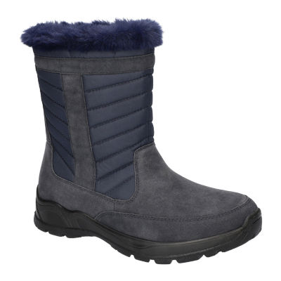 Easy Street Womens Frazer Slip Resistant Flat Heel Winter Boots