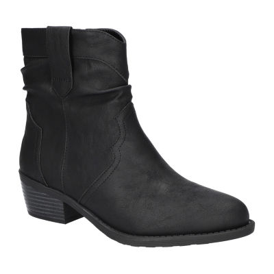 Easy Street Womens Jae Stacked Heel Booties JCPenney