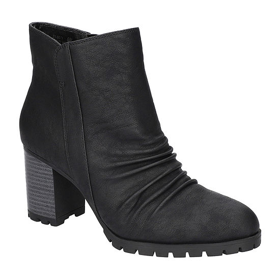 Easy Street Womens Carrow Stacked Heel Booties - JCPenney