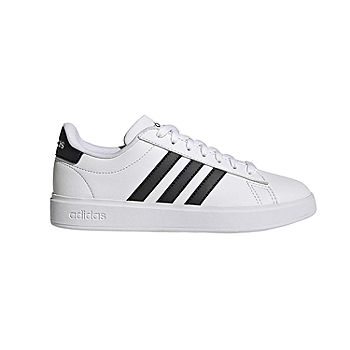Adidas Womens Grand Court 2.0 GW9213 White Lace Up Low Top Sneaker Shoes Sz  8.5