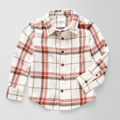 Okie Dokie Toddler & Little Boys Long Sleeve Flannel Shirt