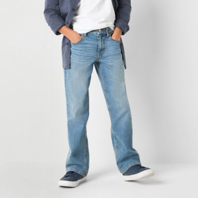 Thereabouts Little & Big Boys Adjustable Waist Stretch Fabric Regular Fit Bootcut Jean